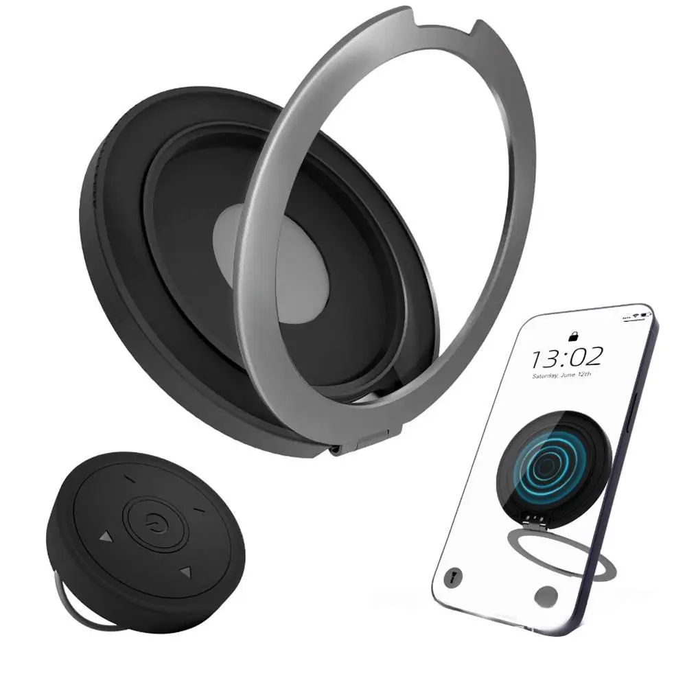 

Магнитный держатель для телефона Bluetooth-пульт дистанционного управления Bluetooth-пульт дистанционного управления Кольцо с дистанционным управлением Короткое видео Роман