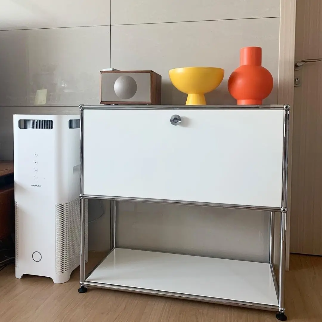 Modern Living Room Cabinet Modular Sideboard Storage Cabinets Combination TV Stand for Customizable Steel Frame Wood Furniture