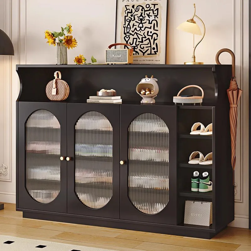 شفافة المدخل رف الأحذية النعال مدخل قاعة الفضاء توفير رف الأحذية خزانة عرض Archivadores صانعي الأحذية الأثاث #2