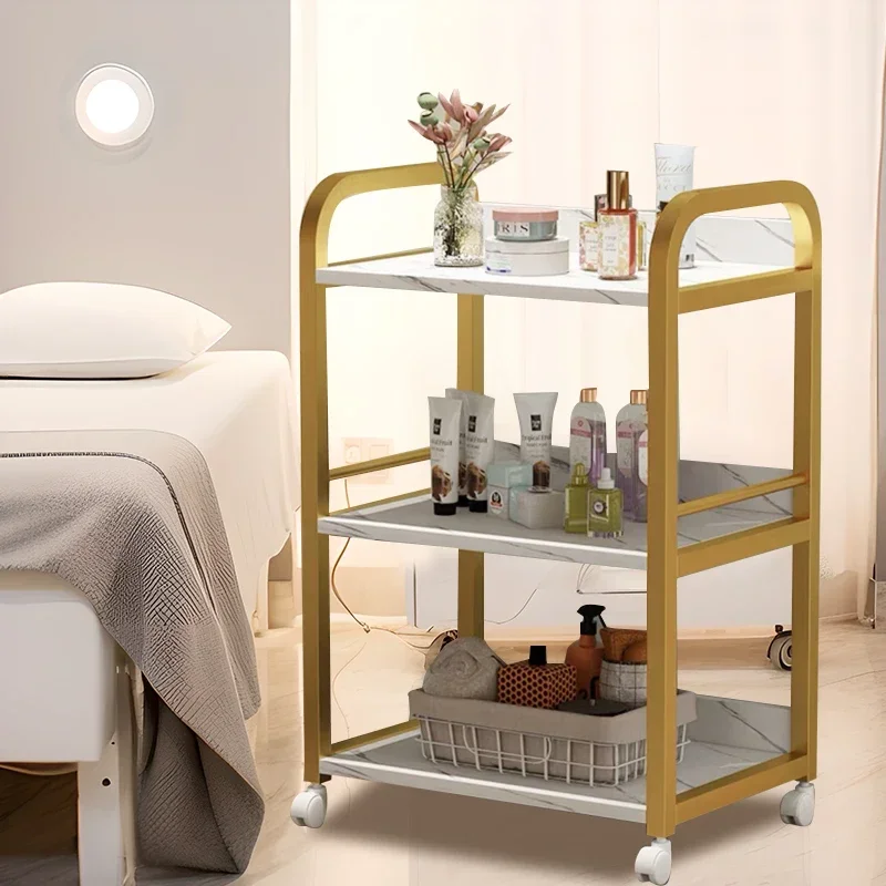 

Auxiliary Cart Salon Trolley Organizer Wheels Drawers Salon Furniture Beauty Trolley Hair Aesthetic Carrello Estetista Furniture