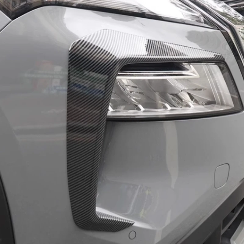 

3d наклейка для Nissan X-trail X Trail T33 2022 2023, ABS, накладка на передний бампер автомобиля, противотуманная фара, лезвие для бровей, ветровой нож