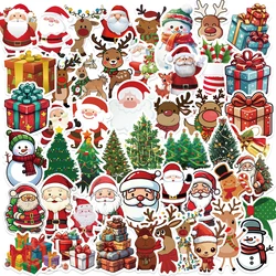 50PCS Kawaii Cartoon Christmas Art Aesthetic Stickers Pack for Kids Toy Diary Laptop Scrapbook Decoration Graffiti Sticker