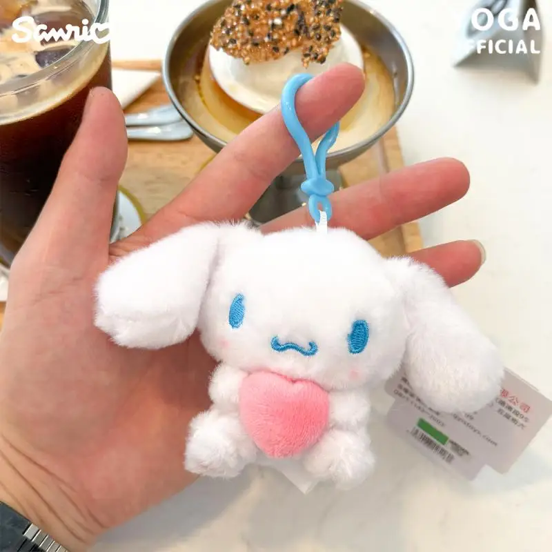 Kawaii Sanrio Kuromi Cinnamoroll Plüschtiere Cartoon Kuromi Liebe Rucksack Schlüsselanhänger Weiche Angefüllte Puppe Mädchen Festival Kreatives Geschenk
