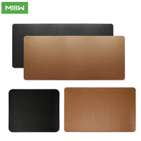 MIIIW Oversized Leather Cork Mouse Pad L/M/S Size Double-sided Waterproof Soft Durable Office Computer Desk Mat Big Game Pad