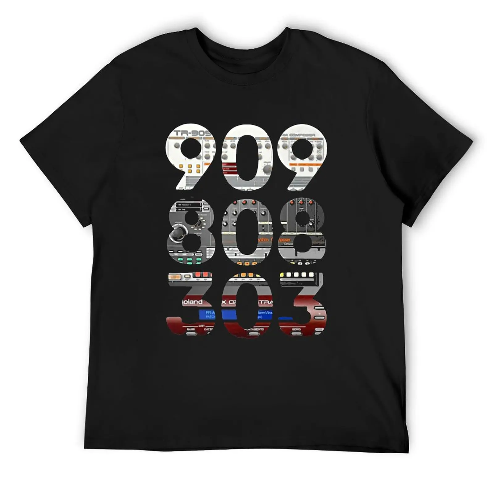 

Synthesizer 909 808 303 T-Shirt Short sleeve tee tops vintage anime shirt mens fashion