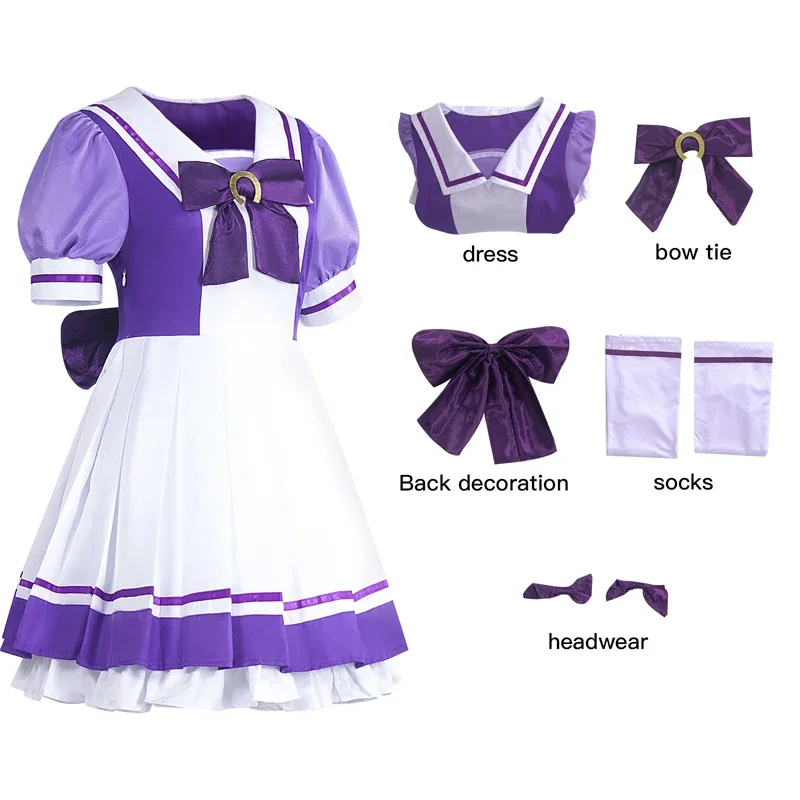 Uma Musume Pretty Derby Tracen Academy Uniform Sailor Dress Special Week Silence Suzuka Tokai Teio Maruzensky Cosplay Costume - view 2