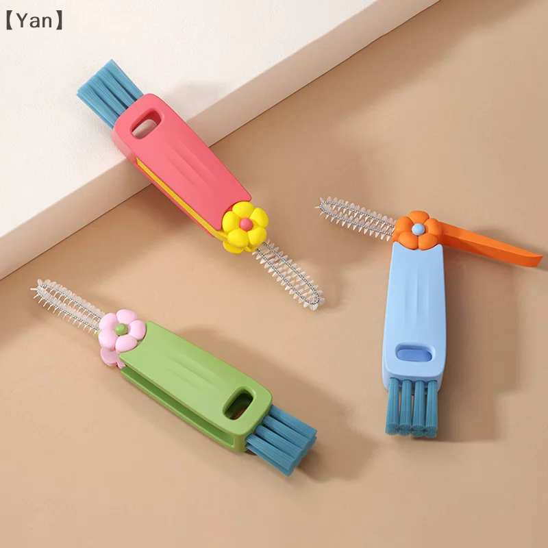 1 Pc 3 In 1 Cup Lid Cleaning Brush Multi Functional Gap Cleaning Brush Portable Crevice Cleaning Brush For Bottle Lid Gap ﻿