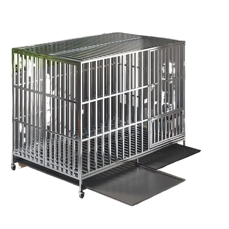 

Large dog cage, foldable medium size, dog with toilet, square tube room