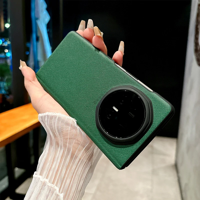Etui do Honor Magic V5 V3 Fold 5G Smartphone Odporne na wstrząsy Magnetyczne Zawias Pełna Ochrona Twarda Obudowa PC Cienkie Skórzane Akcesoria — zdjęcie produktu 2