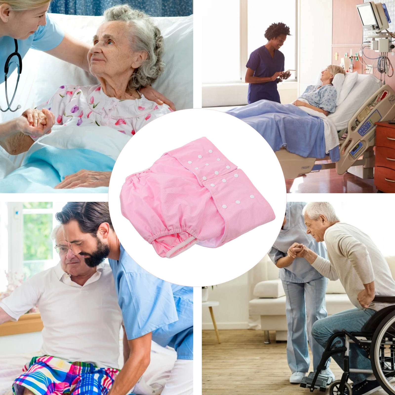 

Многоразовые подгузники для взрослых, водонепроницаемые герметичные гигиенические штаны, моющиеся, дышащие, удобные для взрослых, многофункциональная ткань унисекс