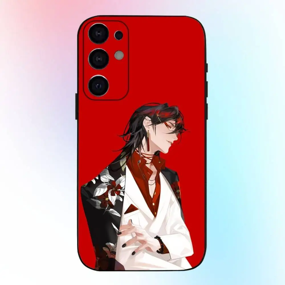 حافظة هاتف Luxiem Vtuber Vox Akumaes لهاتف سامسونج S25، S24، S21، S22، S23، S30، Ultra، S20، Plus، Fe، Lite، Note، 10,9,5G غطاء أسود