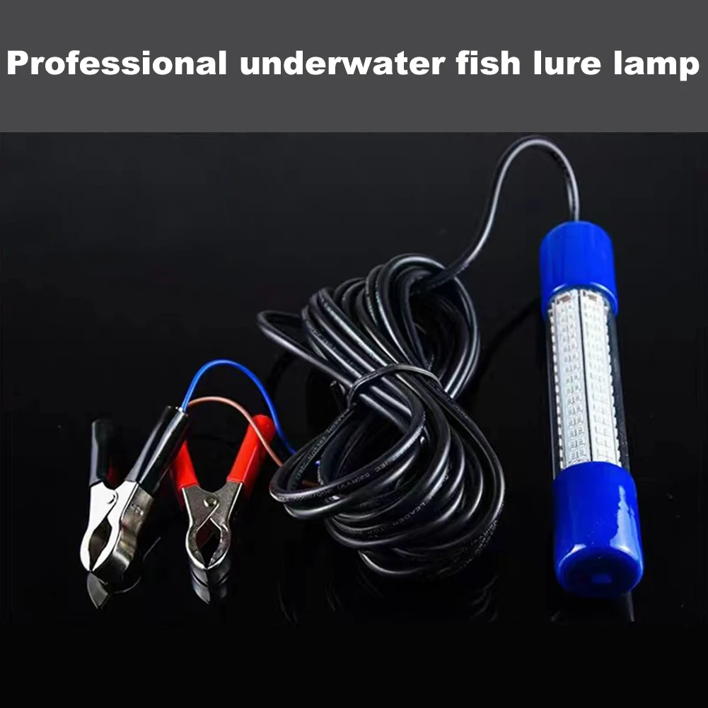 Lumière de pêche Submersible 50W, leurre pour poisson, lampe de recherche d'appâts, 12-24V, attracteur de poisson brillant, étanche pour calmar, crevettes, Krill