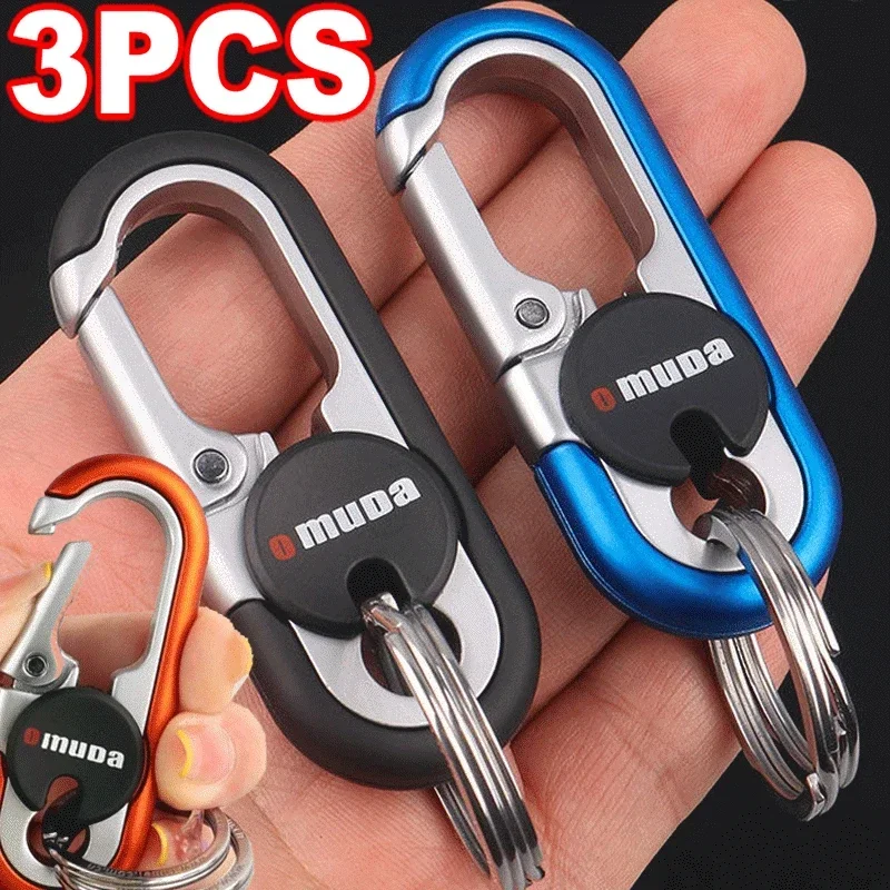 

Car Keychain Creative Key Holder Keyring Men Fashion Key Chain Camping Climbing Metal Key Ring Car Styling Auto Car Accessories