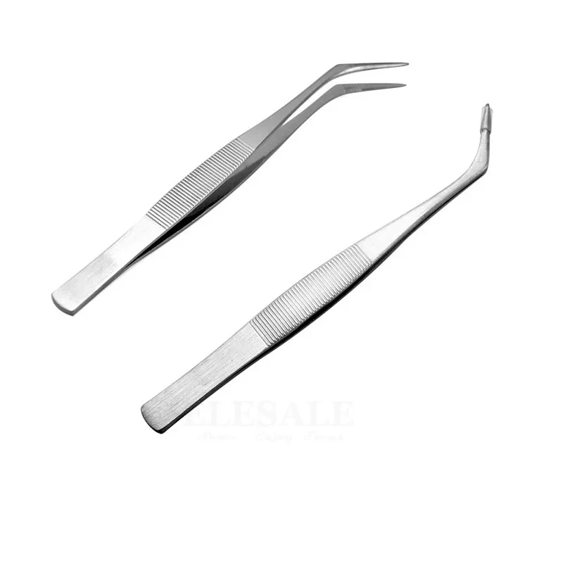 Multifuctional Portable Stainless Steel Tweezers Grip Small Things For Makeup First Aid Kits Supplies Hand Craft Phone Repairing