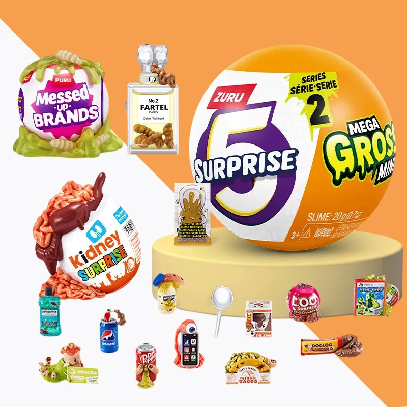 

ZURU 5 Surprise Egg Trick Master Second Generation Disgusting and Bizarre Food Ball Trick Blind Box Collectable Toys