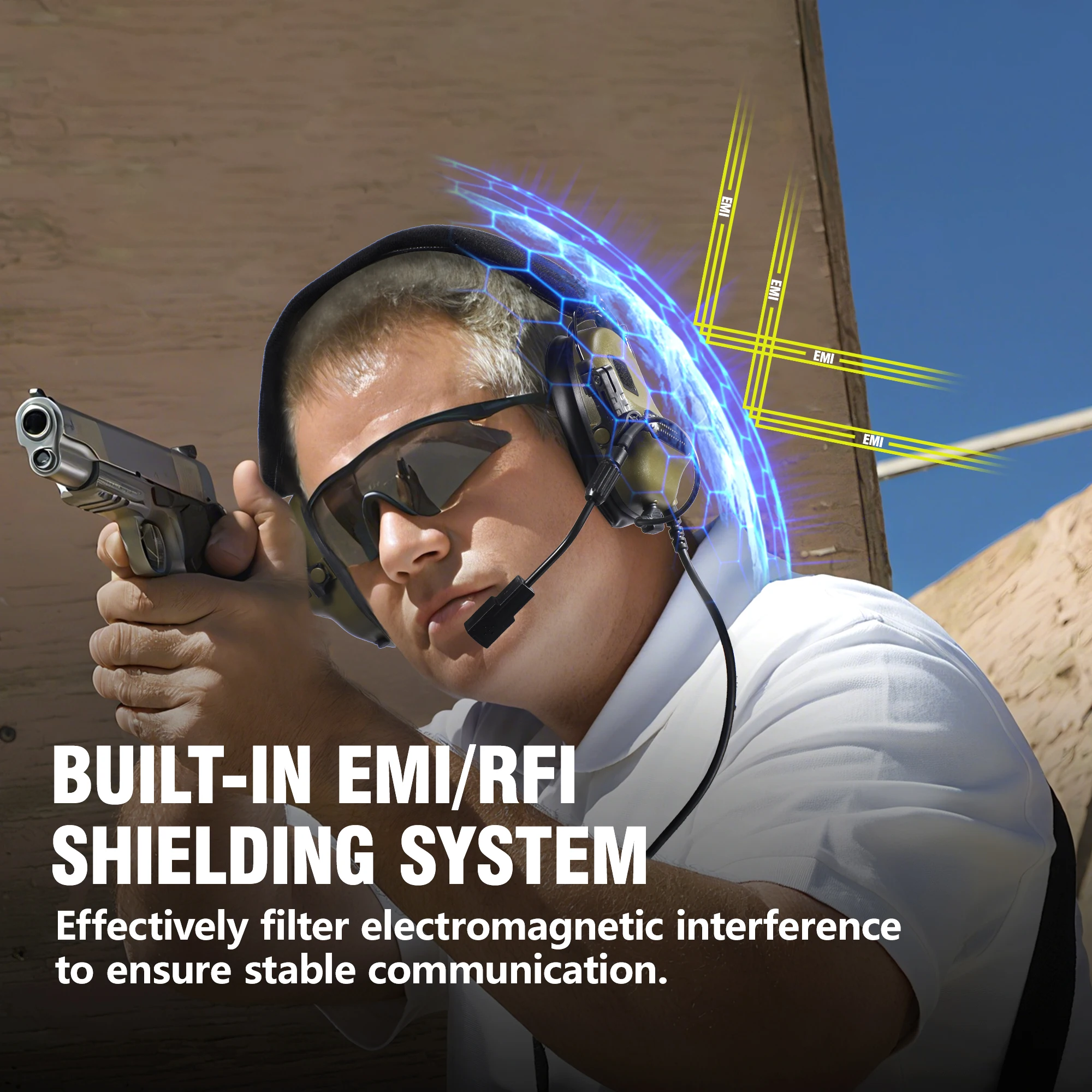 Тактические электронные наушники для стрельбы M31 MOD4, уличная охотничья звукосниматель, шумоподавление, защита слуха, гарнитура