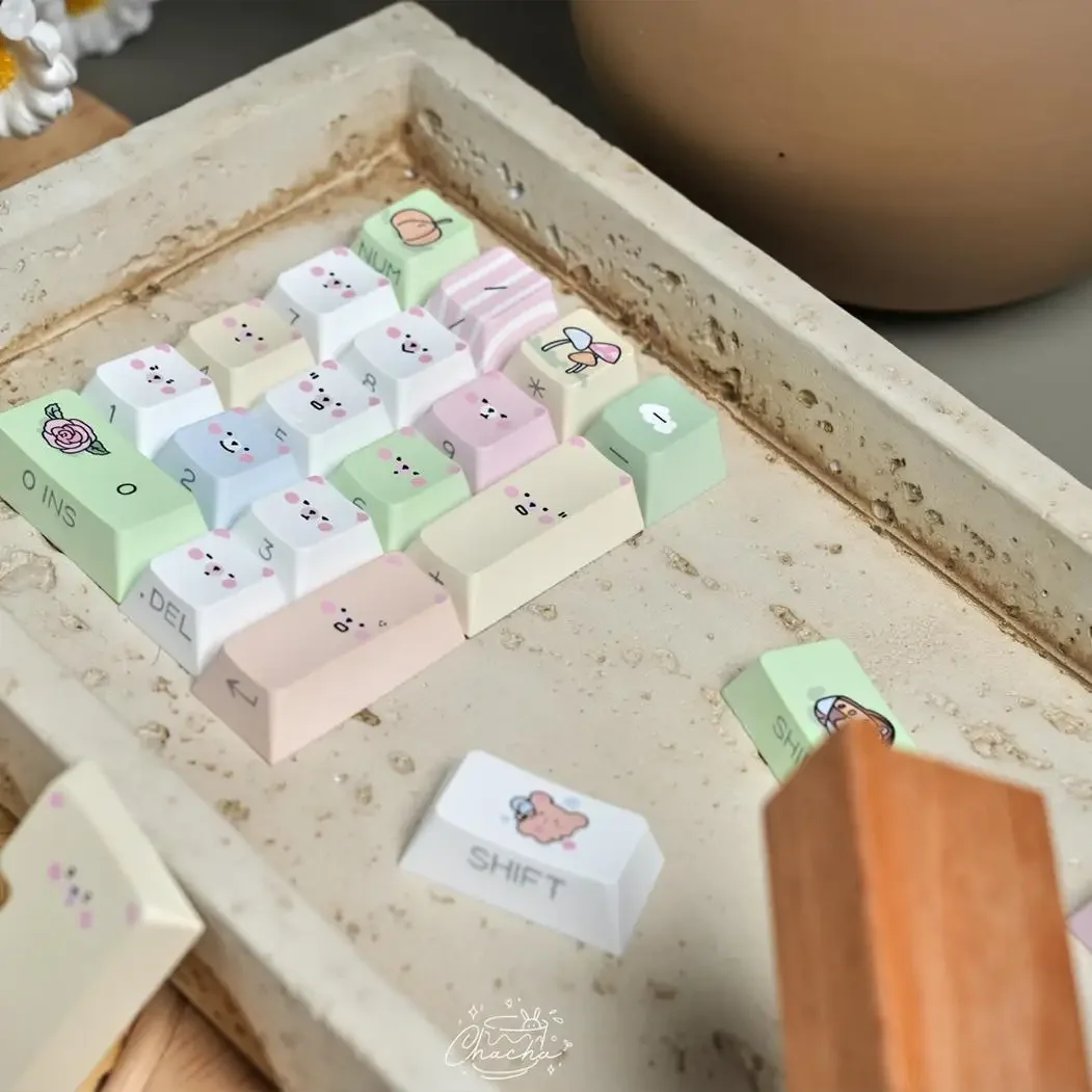 crush-neo-cycle-evo-カスタム-メカニカル-キーボード-キャンプ-ベア-オリジナル-サイド-スルー-キーキャップ