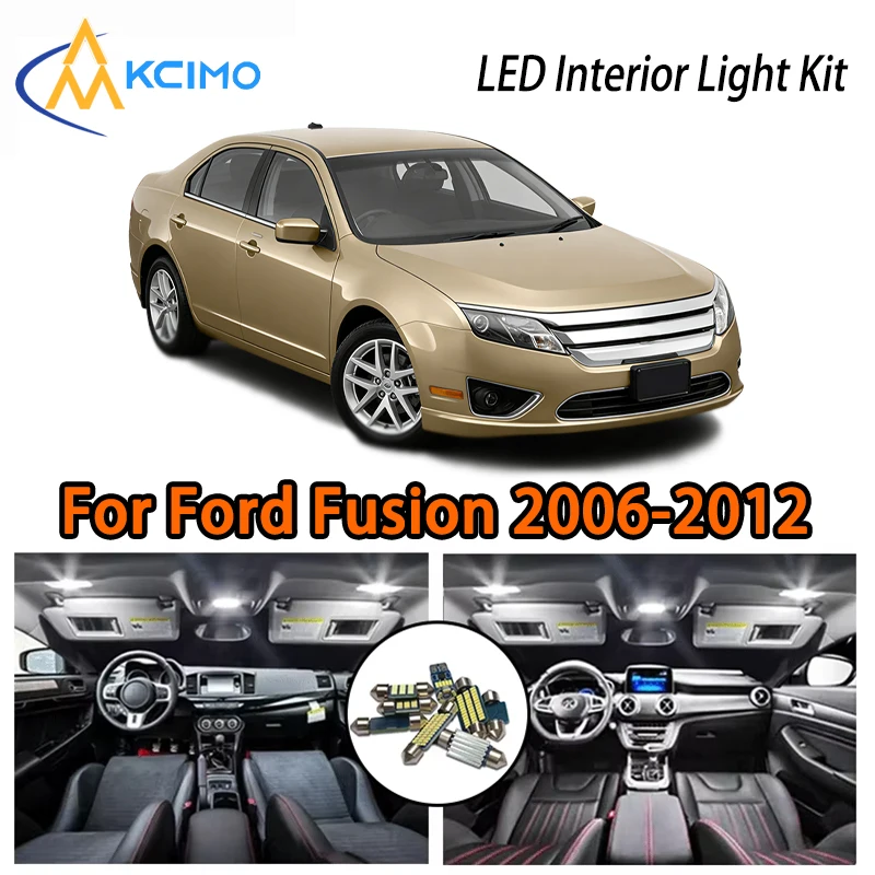 

Long Life LED Interior Lights For Ford Fusion 2006-2012, Two Colors Choice Super Bright Easy Install