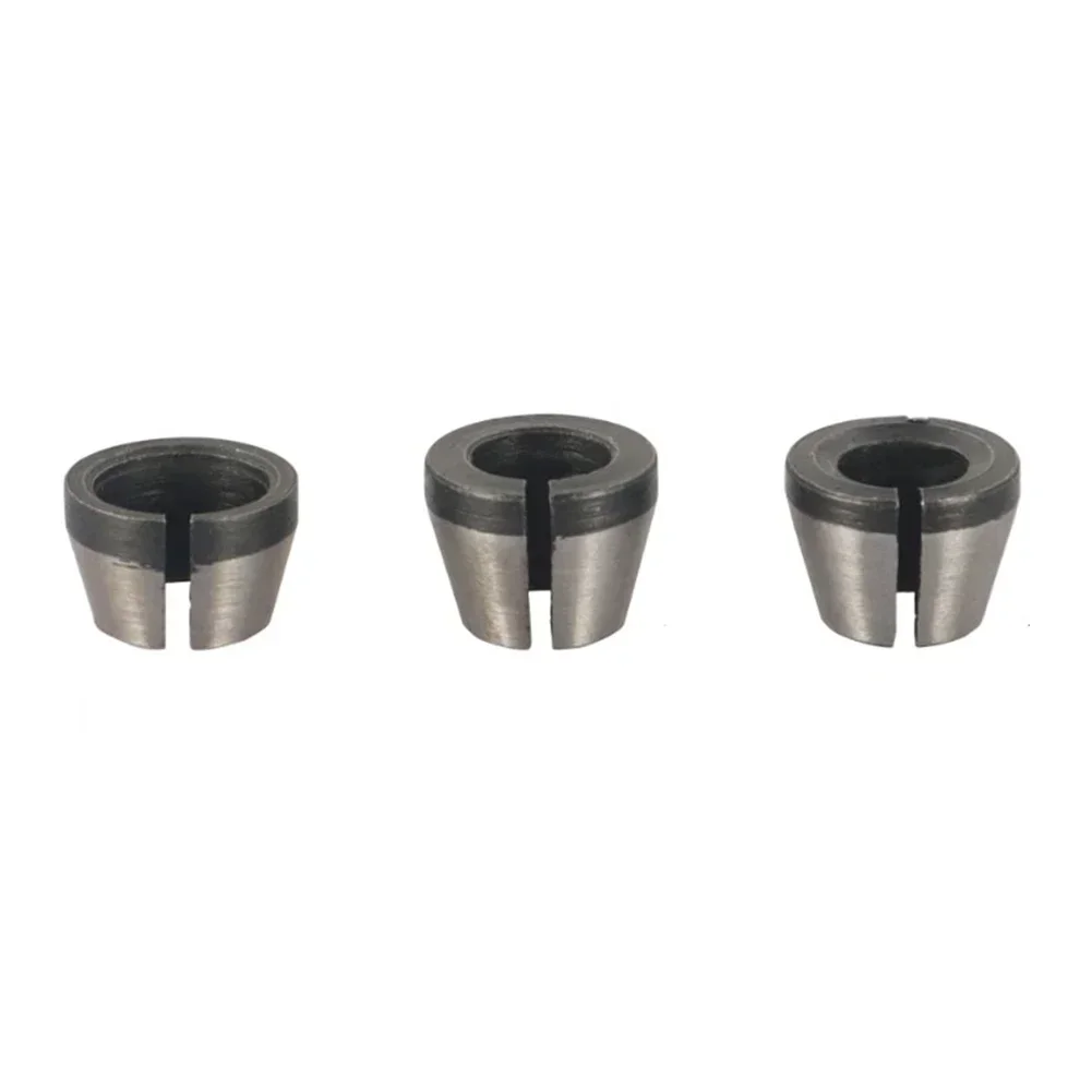 8pcs 6mm/6.35mm/8mm Collet Chuck Engraving Trimming Machine Chuck Adapter Milling Cutter Router Bit Collets