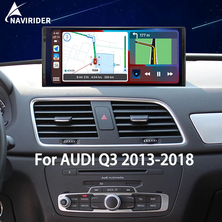 

12.3inch Android 13 Qled Screen For AUDI Q3 2013-2018 Car Radio Multimedia Video Player Stereo GPS Wireless CarPlay Navigation