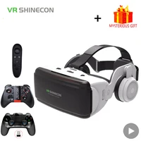 Casco VR Shinecon, gafas 3D de realidad Virtual para teléfono inteligente, auriculares, binoculares, videojuego, lente Wirth