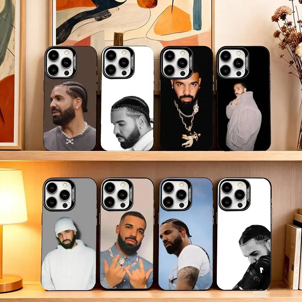 

R-Rapper D-Drake Phone Case For iPhone 17,16,15,14,13,12,11 Plus,Pro Max,XS,Colorful Silver Phone case Funda Cover