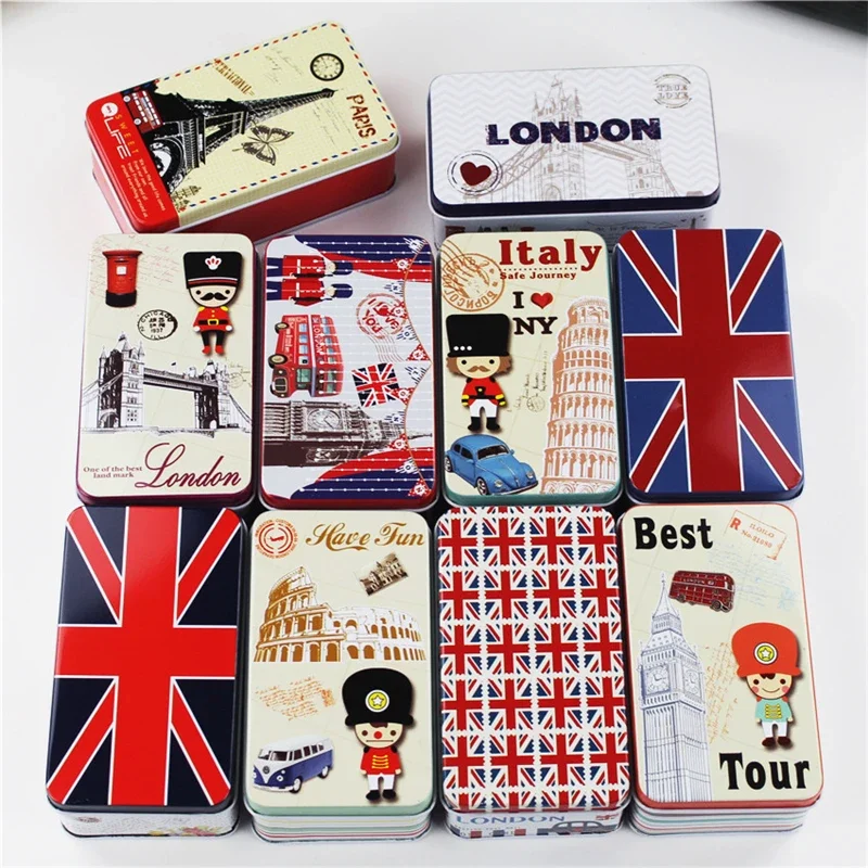 5 шт./лот, жестяная коробка для чая, коробка для приема, европейская свадебная коробка для конфет, органайзер, контейнер