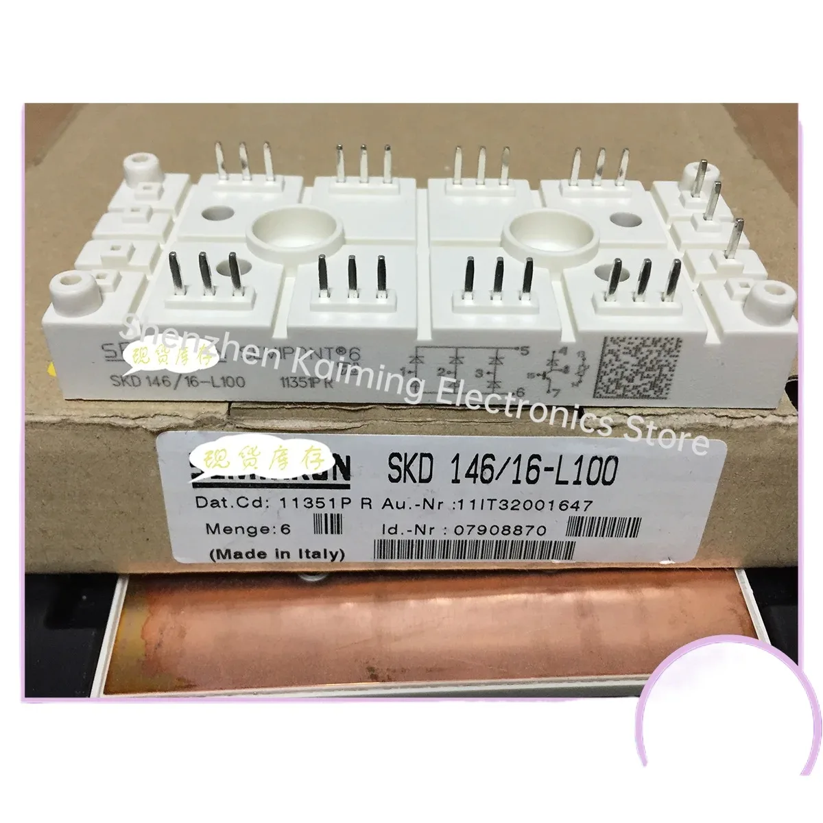 

NEW AND Original IGBT MODULE SKDH146/16-L100 SKD116/16-L75 SKD146/16-L140T4 SKD116/12-L10 in stock