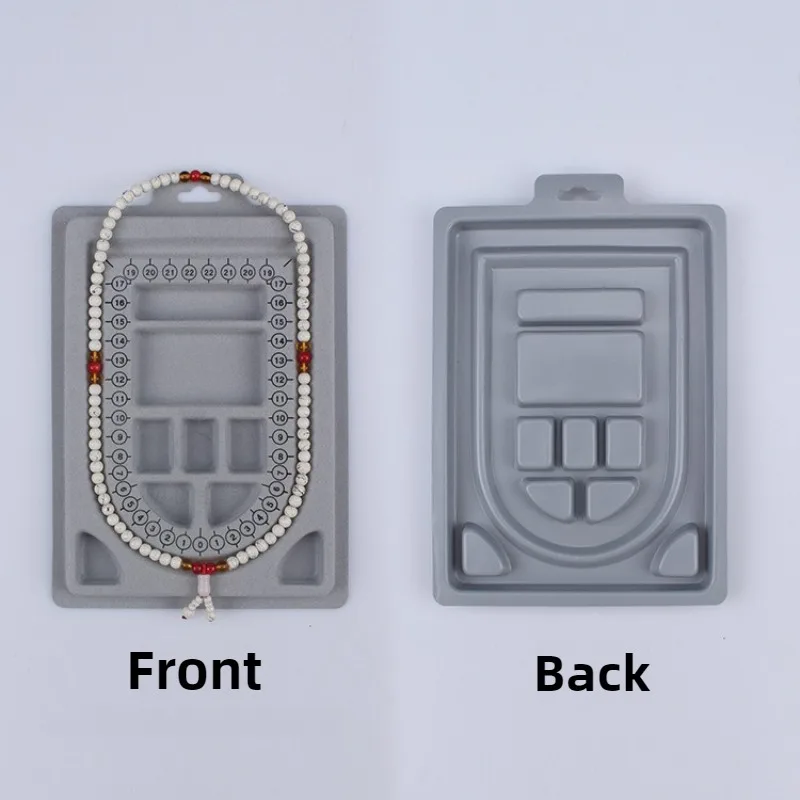 

DIY Jewellery Design Tools Measuring Plate Plastic Beading Tray Bracelets Necklaces Bead Wearing Trays Design Measuring Trays