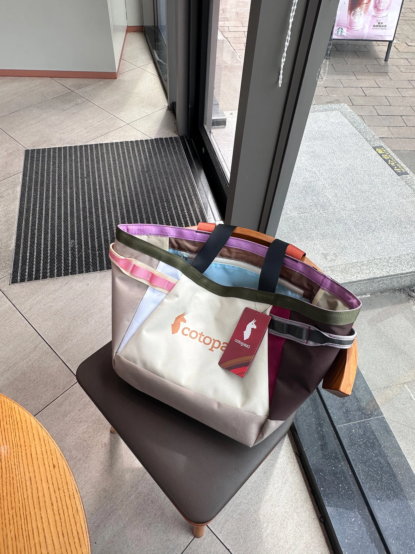 Lightweight Large Capacity Nylon Tote Bag Women's Travel Bag Short Trip Bag Korean Style Outdoor Spliced Color Maternity Bag