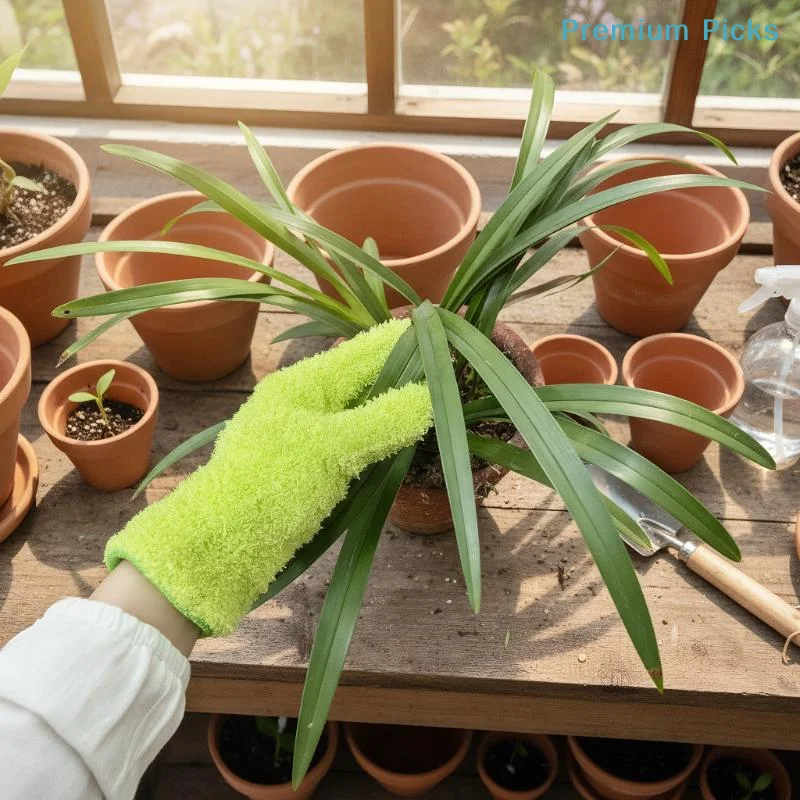 Microfiber Dusting Gloves - Stretchable & Breathable Cleaning Gloves, Non-Waterproof For Cars, Boats, RVs, Pools, Home, Kitchen