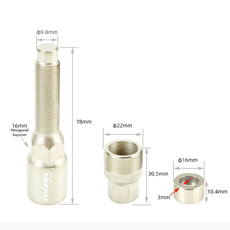 Bicycle Dental Tray Puller Disassembly Tool Mountain Bike Square Hole Spline Centre Shaft Assembly Maintenance Tool