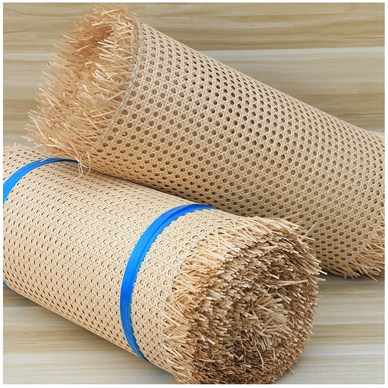 Plastic Indonesian Rattan Wicker Cane Webbing Roll Furniture Chair Table Repair Material Cabinet Door Ceiling Wall Decor Hot