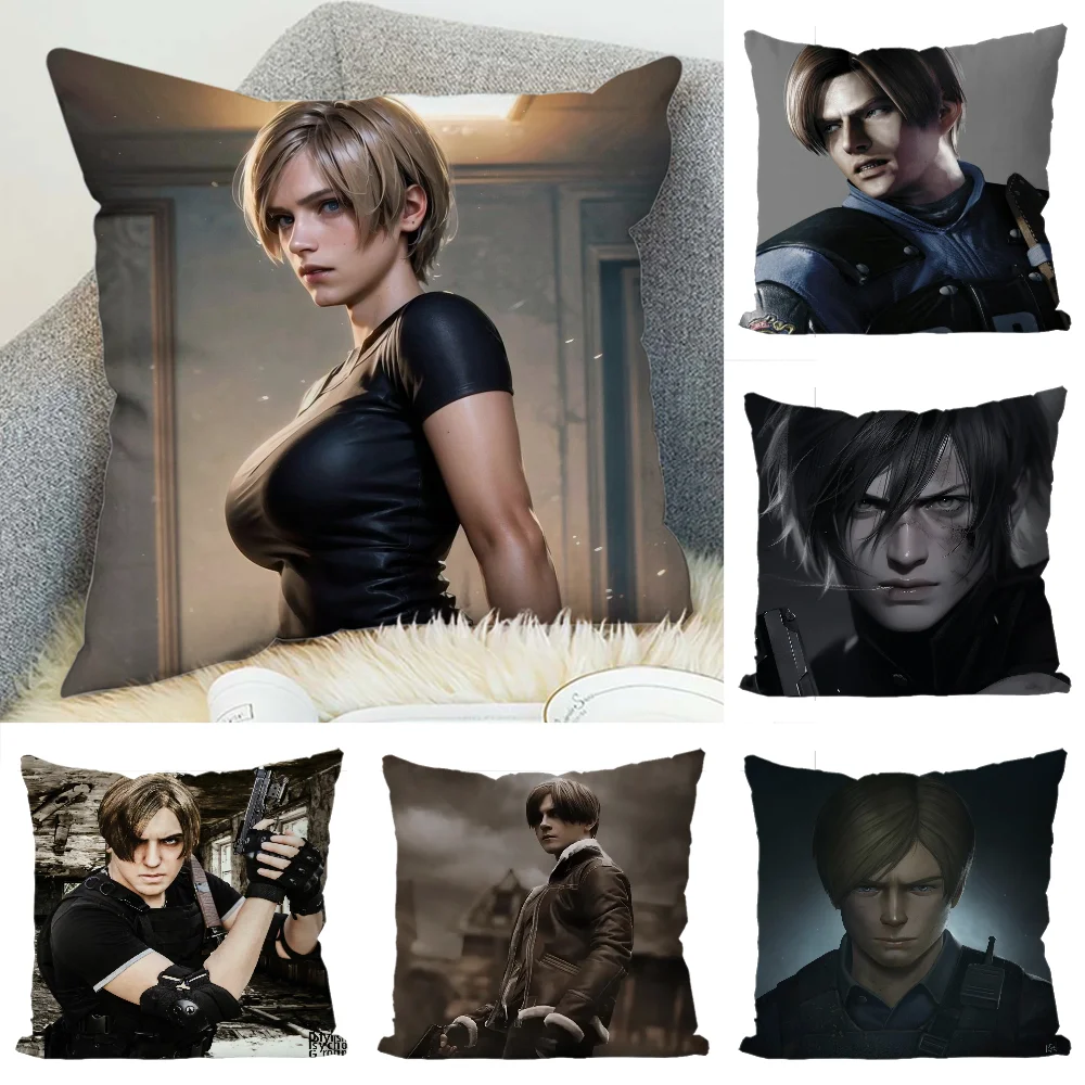 

Leon Kennedy Pillow Case Luxury Double-sided For Car Pillows 45x45 Cushions Cover Home And Decoration Sofa Pillowcase 50x50
