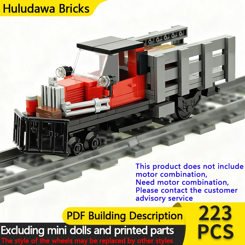 

City Car Model MOC Building Bricks Old Railroad Transport Truck Modular Technology Children Holiday Gifts Assemble Toys Suit