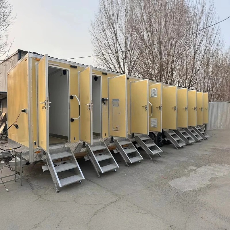 Toalete móvel móvel portátil reboque de banheiro reboques de banheiro móvel portátil reboque de banheiro totalmente equipado