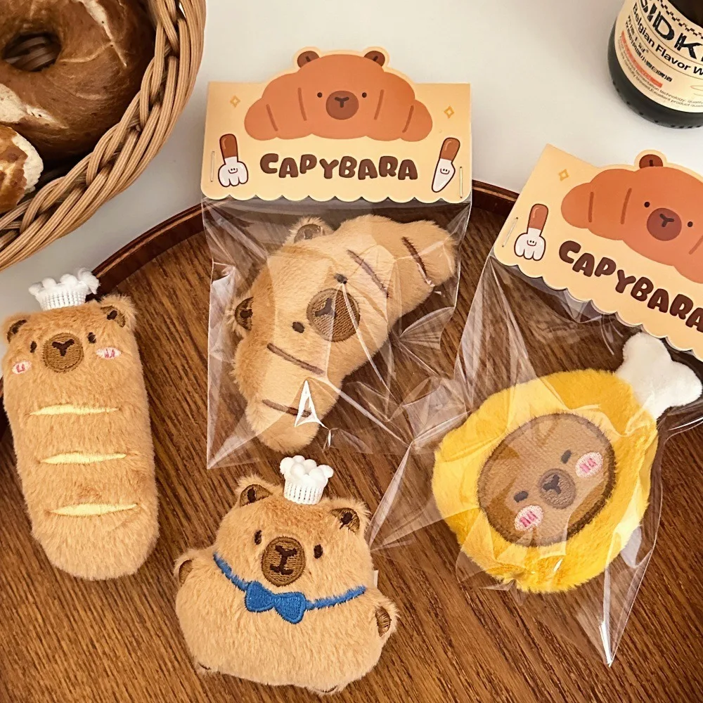 

Капибара, хлеб, плюшевый брелок, креативная тема Foodie, сумка для еды, кулон, сумка, декор, мягкая кукла, брелок, подарки на день рождения
