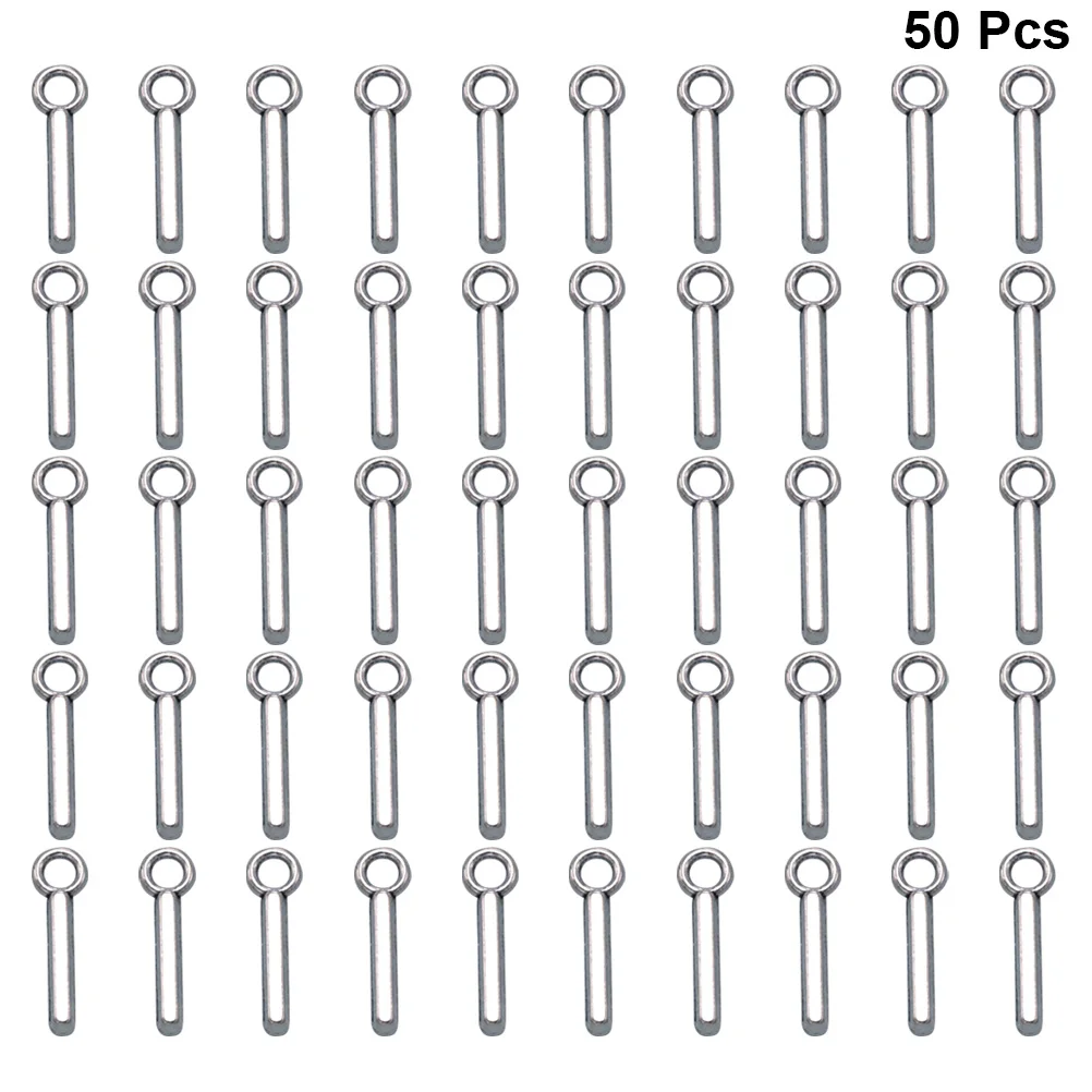 

50 Pcs English Letter Pendant Alphabet Jewelry Diy Charm Necklace Keychain