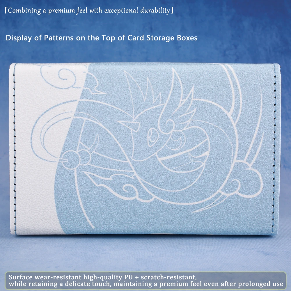 Boîte de pont de Dragonite pour linge, enrouleur de dés pour YGO PTCG, convient à 100 cartes à Double manches, plateau à dés, boîte de rangement de cartes TCG OPCG