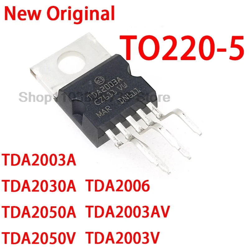 5 piezas nuevo Original TDA2003A TDA2030A TDA2050A TDA2050V TDA2006 TDA2003AV TDA2003V TO220-5