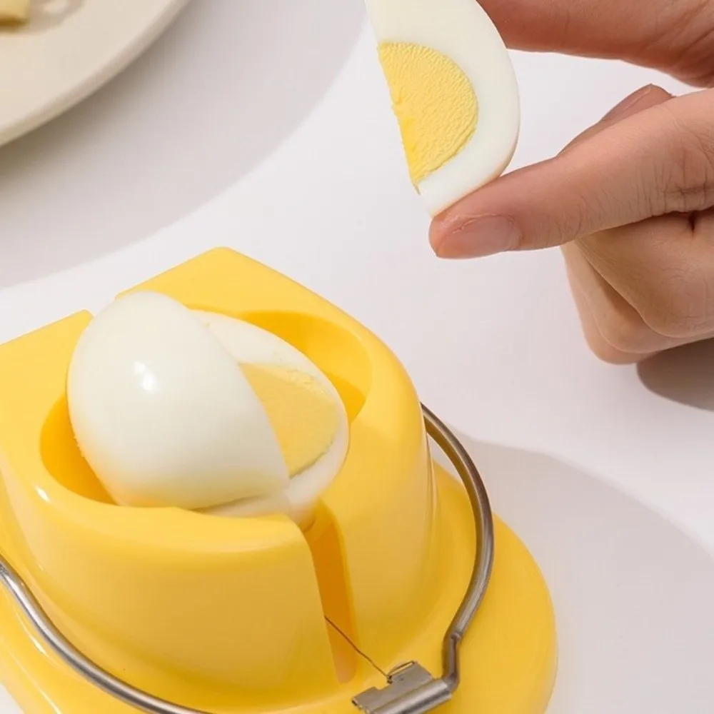 

Handheld Boiled Egg Slicer Labor-saving Rust Resistant Songhua Eggs Divider Efficient Two Cutters Egg Cutter Home