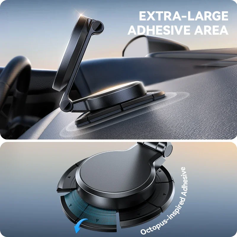 Joyroom N55 Magnetic Car Mount Strong Magnet 15W Wireless Charging 360° Rotation Foldable Phone Holder Fast Car Charger JR-ZS408