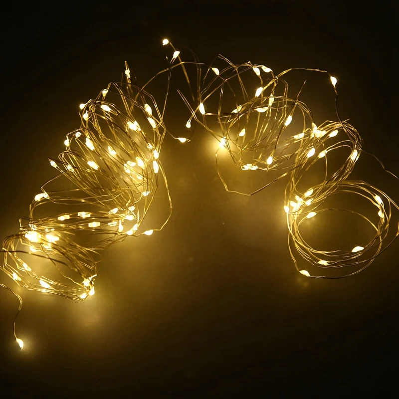 Solar String Lights, 10M 100LED Outdoor String Lights, Waterproof Decorative String Lights For Patio, Garden, Gate, Yard, Party,