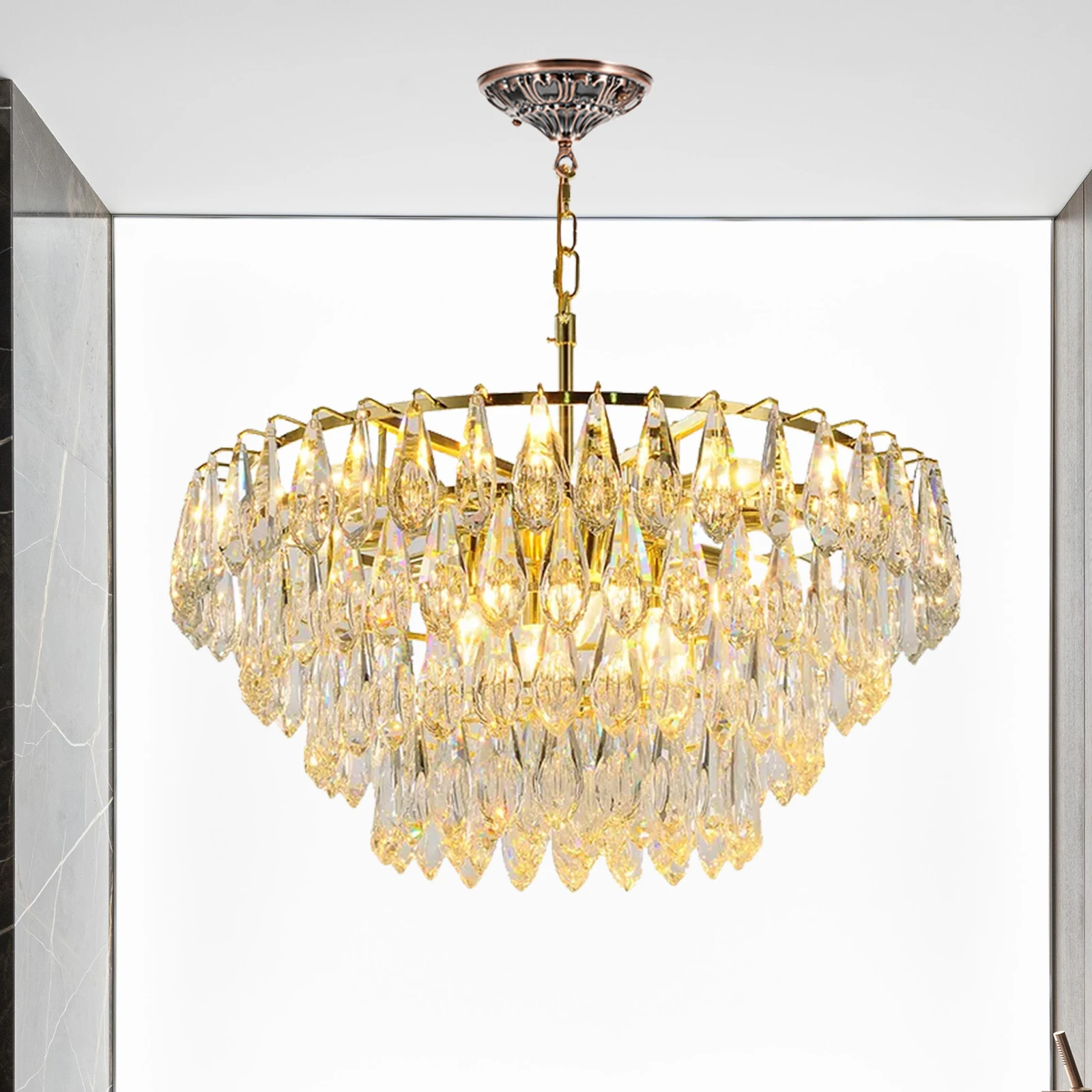 

Ceiling Disk Chandelier Light Plate Canopy Embossed Cover Red Copper Closed Ring Hanging Swag Lamp Pendant Light Cover