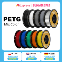 KINGROON PETG 3D Printer Filament 1.75mm 5KG 10KG Mix Color 3D Printing Material 1kg/roll  petg Plastic For FDM 3dprinter