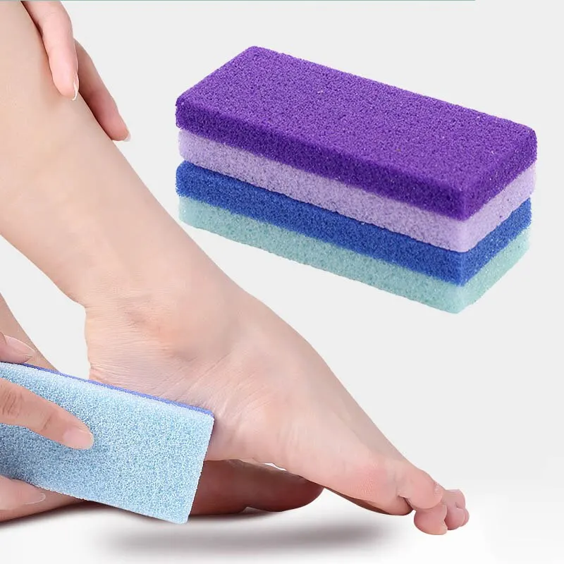 4pcs Foot Float Foot Exfoliating Sponge Stone Exfoliating Hard Skin Removal Pedicure Scrubber Professional Foot Care Tools