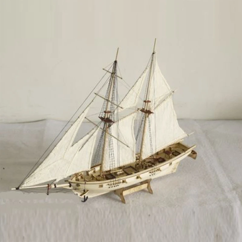 New DIY Ship Building Kit Classics Ancient Ship Wood Model Building Kits Havey Wooden Sailboat Home Desk Decorations