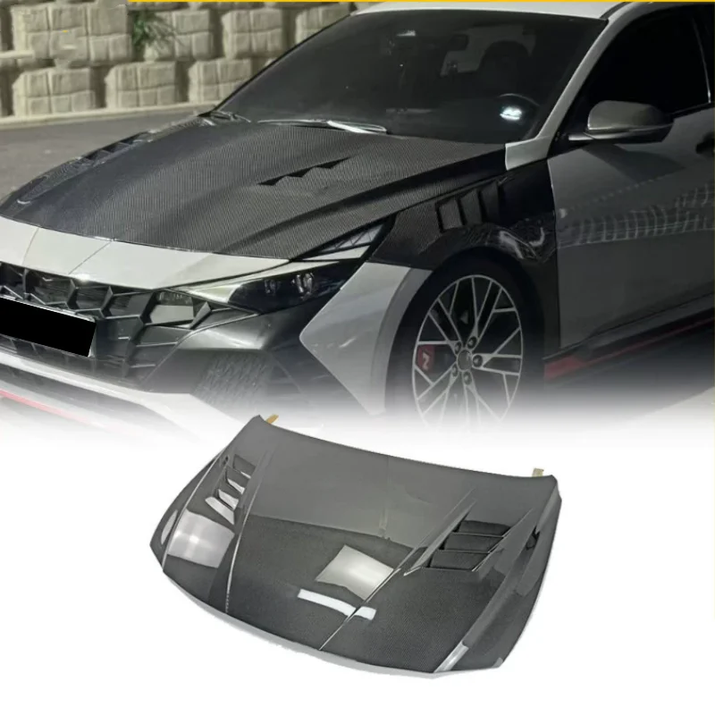 

Carbon Fiber Engine Cover for Hyundai Elantra N 21+ modified Bonnet hood scoop body kit Car Accessories