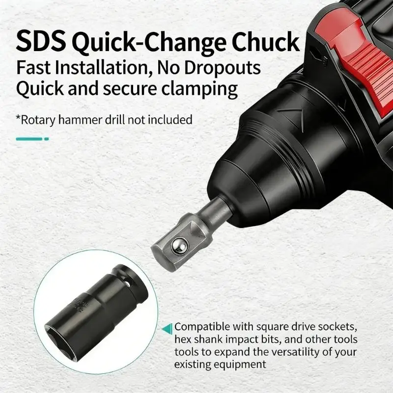 

3 шт., набор адаптеров для электрической ударной дрели, хвостовик, адаптеры для электрических бит, преобразователь для ударной