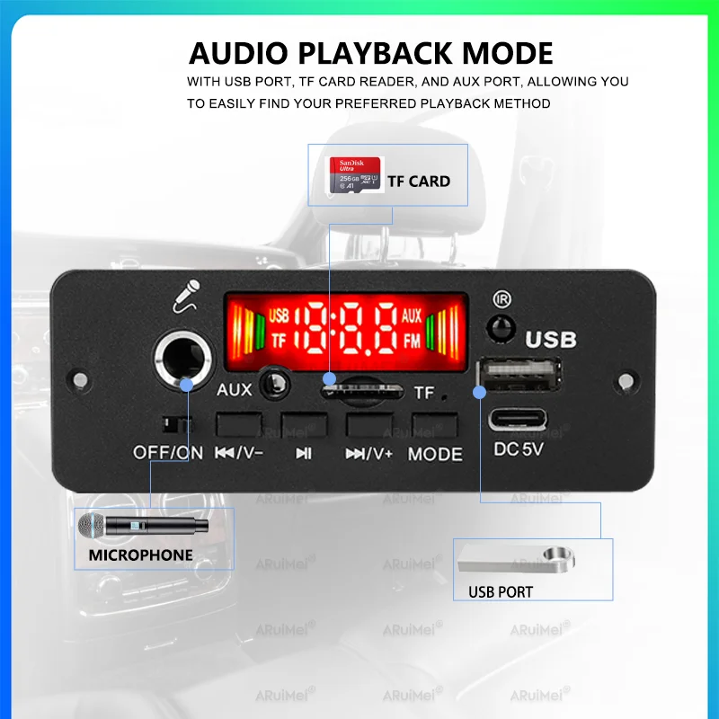 10 واط كاملة بلوتوث 5.0 مكبر للصوت عدة مع كابل يو اس بي عن بعد تيار مستمر 3.7-5 فولت نظام ستيريو صغير هدية لسطح المكتب المحمولة المتكلم الكمبيوتر
